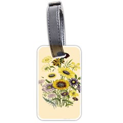 Botanical Print Antique Flora Luggage Tag (two Sides) by Pakrebo