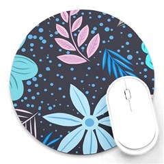 Pattern Nature Color Banner Modern Round Mousepads by Pakrebo