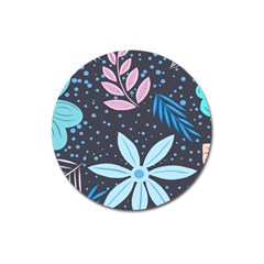 Pattern Nature Color Banner Modern Magnet 3  (round) by Pakrebo