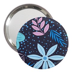 Pattern Nature Color Banner Modern 3  Handbag Mirrors by Pakrebo