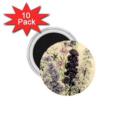 Botanical Print Antique Floral 1 75  Magnets (10 Pack)  by Pakrebo