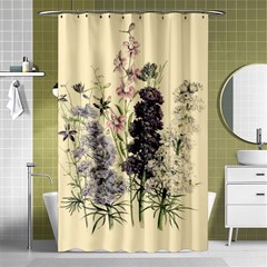 Botanical Print Antique Floral Shower Curtain 48  X 72  (small)  by Pakrebo