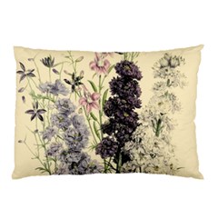 Botanical Print Antique Floral Pillow Case (two Sides) by Pakrebo