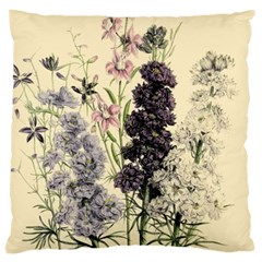 Botanical Print Antique Floral Large Cushion Case (two Sides) by Pakrebo