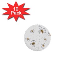 Pattern Design Nature Art Drawing 1  Mini Buttons (10 Pack)  by Pakrebo