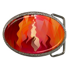 Fire Abstract Cartoon Red Hot Belt Buckles by Pakrebo