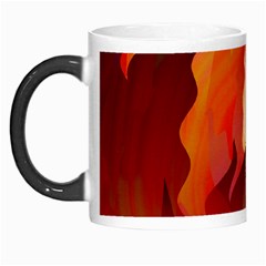 Fire Abstract Cartoon Red Hot Morph Mugs by Pakrebo