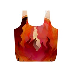 Fire Abstract Cartoon Red Hot Full Print Recycle Bag (s) by Pakrebo