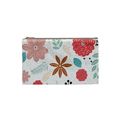 Nature Shape Leaves Flowers Art Cosmetic Bag (small) by Pakrebo