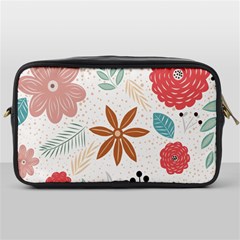 Nature Shape Leaves Flowers Art Toiletries Bag (one Side) by Pakrebo