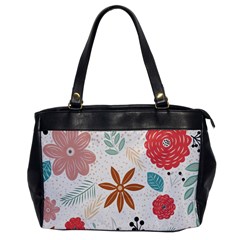 Nature Shape Leaves Flowers Art Oversize Office Handbag by Pakrebo