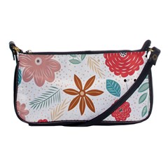 Nature Shape Leaves Flowers Art Shoulder Clutch Bag by Pakrebo