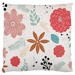 Nature Shape Leaves Flowers Art Standard Flano Cushion Case (two Sides) by Pakrebo