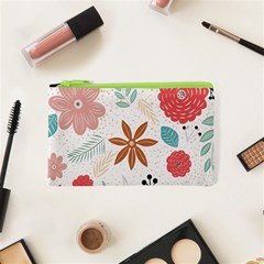 Nature Shape Leaves Flowers Art Cosmetic Bag (xs) by Pakrebo