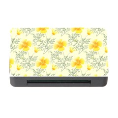 Floral Background Scrapbooking Yellow Memory Card Reader With Cf by Pakrebo