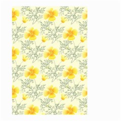 Floral Background Scrapbooking Yellow Small Garden Flag (two Sides) by Pakrebo