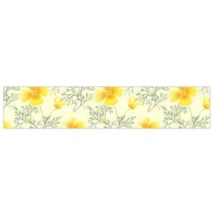 Floral Background Scrapbooking Yellow Small Flano Scarf by Pakrebo