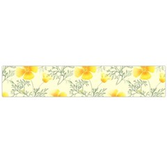 Floral Background Scrapbooking Yellow Large Flano Scarf  by Pakrebo