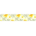 Floral Background Scrapbooking Yellow Large Flano Scarf  Back