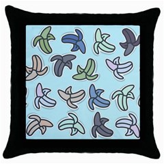 Bananas Repetition Repeat Pattern Throw Pillow Case (black) by Pakrebo