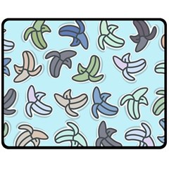 Bananas Repetition Repeat Pattern Fleece Blanket (medium)  by Pakrebo