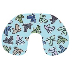 Bananas Repetition Repeat Pattern Travel Neck Pillow by Pakrebo