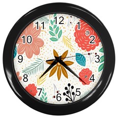 Design Nature Color Banner Modern Wall Clock (black) by Pakrebo