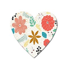 Design Nature Color Banner Modern Heart Magnet by Pakrebo