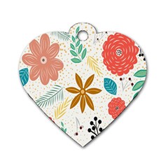 Design Nature Color Banner Modern Dog Tag Heart (one Side) by Pakrebo