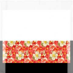 Background Images Floral Pattern Red White Rectangular Jigsaw Puzzl by Pakrebo