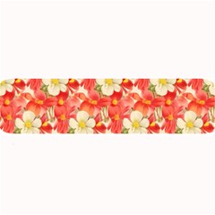 Background Images Floral Pattern Red White Large Bar Mats by Pakrebo