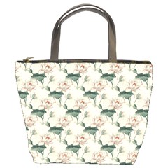 Floral Pattern Scrapbook Seamless Bucket Bag by Pakrebo