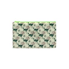 Floral Pattern Scrapbook Seamless Cosmetic Bag (xs) by Pakrebo