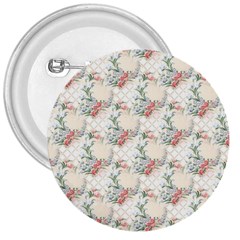 Floral Pattern Scrapbook Decorative 3  Buttons by Pakrebo