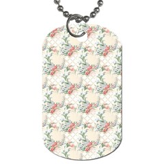 Floral Pattern Scrapbook Decorative Dog Tag (one Side) by Pakrebo