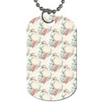 Floral Pattern Scrapbook Decorative Dog Tag (One Side) Front