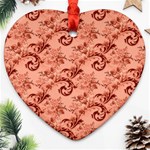 Vintage Seamless Decorative Heart Ornament (Two Sides) Front