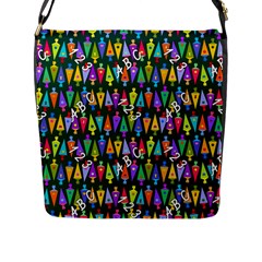 Pattern Back To School Schultüte Flap Closure Messenger Bag (l) by Pakrebo