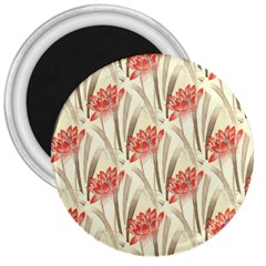 Flower Flora Leaf Wallpaper 3  Magnets