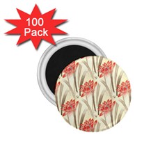 Flower Flora Leaf Wallpaper 1.75  Magnets (100 pack) 