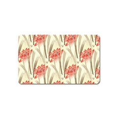 Flower Flora Leaf Wallpaper Magnet (Name Card)