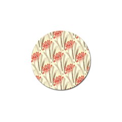 Flower Flora Leaf Wallpaper Golf Ball Marker