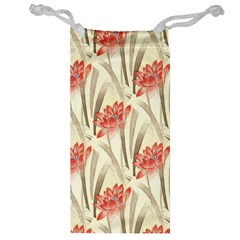 Flower Flora Leaf Wallpaper Jewelry Bag