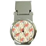 Flower Flora Leaf Wallpaper Money Clip Watches Front