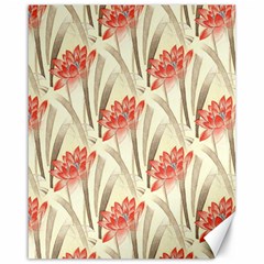 Flower Flora Leaf Wallpaper Canvas 16  x 20 