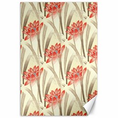 Flower Flora Leaf Wallpaper Canvas 20  x 30 