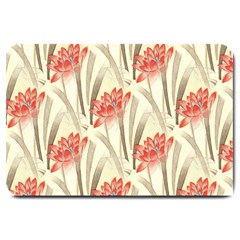 Flower Flora Leaf Wallpaper Large Doormat 