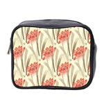 Flower Flora Leaf Wallpaper Mini Toiletries Bag (Two Sides) Front