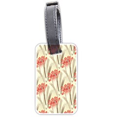 Flower Flora Leaf Wallpaper Luggage Tag (one side)