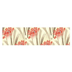 Flower Flora Leaf Wallpaper Satin Scarf (Oblong)